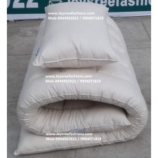 foldable-Mattress-Single Kapok Silk cotton ilavam panju size 72x30x3 free pillow 1
