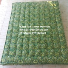 Mattress-Queen size - Natural Kapok (Silk cotton/ ilavam panju size 72x62x6 inch  Free Pillow 1