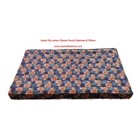 Mattress-Queen size - Natural Kapok semal Silk cotton ilavam panju 6.25 X 5 FT 75x60x5 inch  Free 1 Pillow